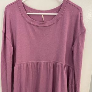 Long sleeve peplum top